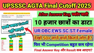 UPSSSC AGTA CUTOFF 2025 || UPSSSC AGTA CUTOFF || UPSSSC AGTA CUTOFF AFTER ANSWER KEY