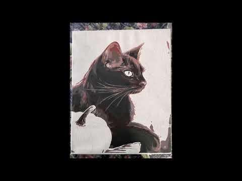 Acrylic Black Cat Painting - Progress Video
