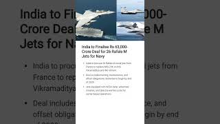 India's Rs 63,000-Cr Rafale M Jet Deal Sealed! Navy Power Boost #OurIndiaBytes #RafaleM #IndianNavy