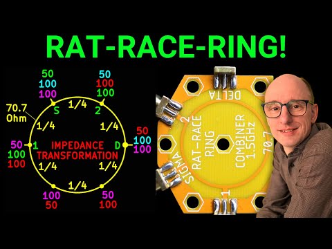 3GHz 180-Degree Hybrid RF PCB Design and measurement. Cheap and simple to design.