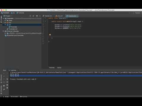Java Programming Tutorial - 2 - Print Statements and Basic Syntax