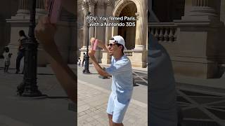 THIS is what a video captured with a NINTENDO 3DS of PARIS looks like : 😳 #nintendo3ds #gaming