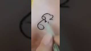 Quick dog drawing by number tips.