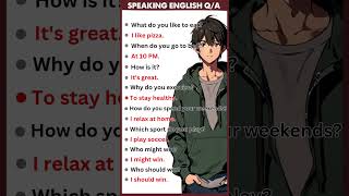 Top 10 Daily English Question Answers | Master American Accent#englishquestioansanswers
