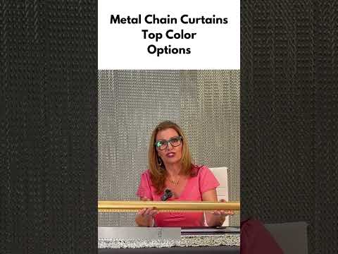 Lynx Metal Chain Curtain Series: Design Made Easy – Part 7 - Top Color Rod Options, Hanging #shorts