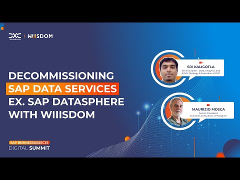 Decommissioning SAP Data Services ex. SAP Datasphere with Wiiisdom