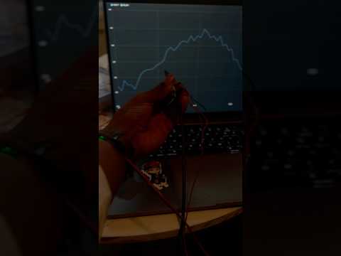 Serial plotter data with the Feather V2 and pulse sensor #iot#adafruit#fyp#pcb#sparkfun#tech