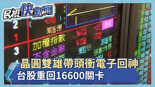 晶圓雙雄帶頭衝電子回神 台股重回16600關卡－民視新聞
