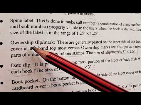 Labelling and Pasting of Bar code on Books