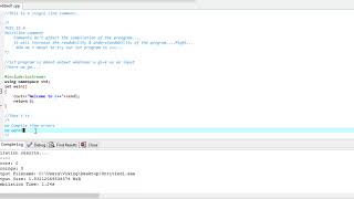 2 of 2)   Giving simple output in c++