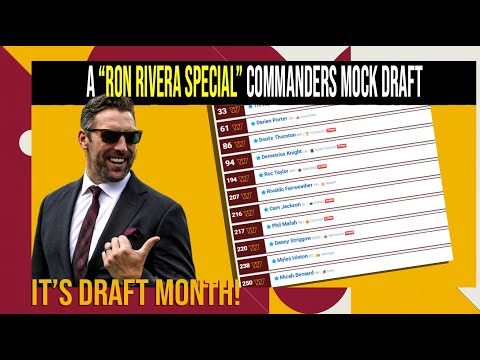 A #COMMANDERS "Ron Rivera Special" Mock Draft | Thoughts? | #HTTC #HTTR