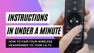 How to Pair Bluetooth Headphones To An LG TV