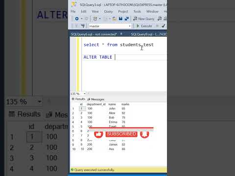 Alter Command in SQL | SQL Interview question #learnsql #sql #programming #sqlchallenge #python