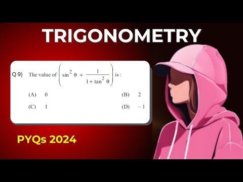 Q9) The value of sin square theta plus 1 by 1 + tan square theta is | TRIGONOMETRY PYQs | Class 10