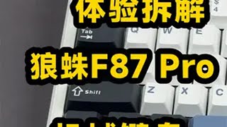 体验拆解狼蛛F87 Pro灰木轴V4，2024年依然很能打！ 机械键盘 狼蛛 狼蛛f87pro 评测