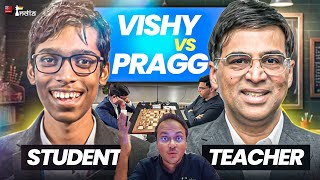 Student Praggnanandhaa vs Teacher Anand | WR Chess 2024
