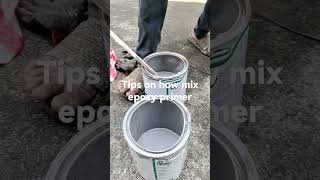Tips On How Mix Epoxy primer #shorts # shortvideos #howtomix #epoxyprimer #bestvarnishpaintsideas