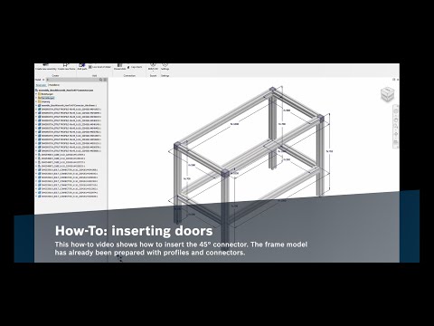 How To Insert a 45°Connector with FRAMEpro, the Intelligent CAD Plug-In