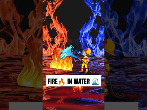 Fire 🔥 in Water 🌊 || Curious Minds || #fireinwater #facts