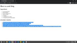 HTML short tutorial for HTML list - Ordered list and unordered list