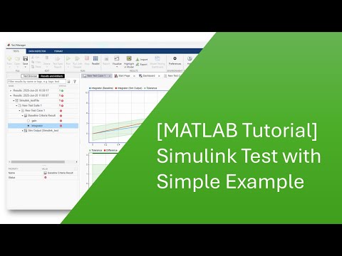 [MATLAB Tutorial] Simulink Test with Simple Example