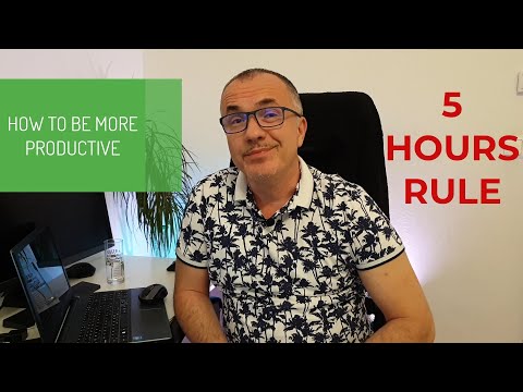 How To Be More Productive With 5 Hours Rule | Productivity & Self Improvement Tips