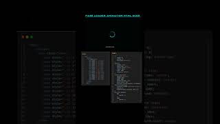 Page loader animation CSS #animation #css #cssanimation #css3 #csstricks #shorts #viral #coding