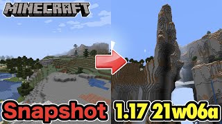 【マイクラ】1.17 洞窟と崖のアップデート！アンプリファイドでY320まで地面が生成されるの？｜Snapshot 21w06a（Java）