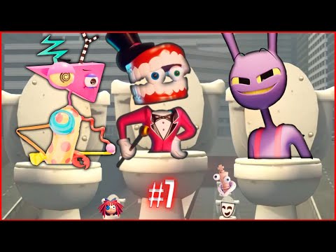 THE AMAZING DIGITAL CIRCUS Skibidi Toilet Meme Song PART 7
