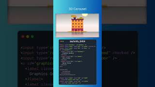 3d carousel animation css #coding #trending