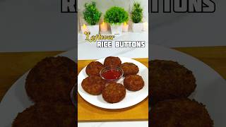 Trending Leftover Rice Buttons Recipe 🌟 #shorts #food #recipe #rice #trending
