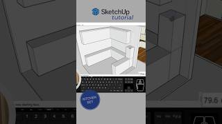 Kitchen Set #sketchup  #shorts