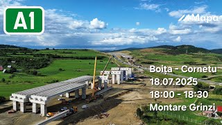 Autostrada A1 - Sibiu-Pitesti - Lot 2 - Boita - Cornetu - 18.07.2025 - Lucrari Boita