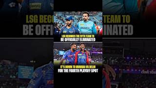 LSG Eliminated Now It’s Delhi vs Mumbai For Final Spot!⚔️#cricket #shorts