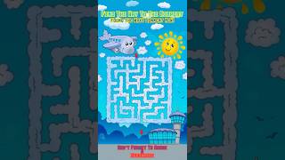 Help the Traveler Reach the Airport! | Maze Challenge 🧳 #quizpop #mazegame #shorts