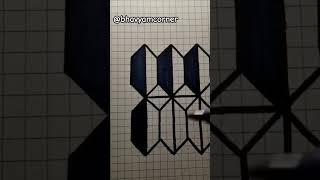 3D Simple optical illusion #shorts #3d #easy #illusion #3deffects#easy