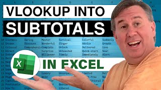 Excel - How To Use Vlookup To Find Customer Subtotal In Excel - Episode 1882