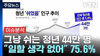 '그냥 쉬는' 청년 44만 역대 최대... 75.6% "일할 생각 없어요" / YTN