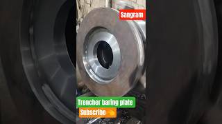 #lathemachine #baring center plate #trencher baring plate #lathe work #shortvideo #youtubeshorts