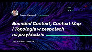 C_tech - Bounded Context, Context Map i Topologia / Cezary Walenciuk