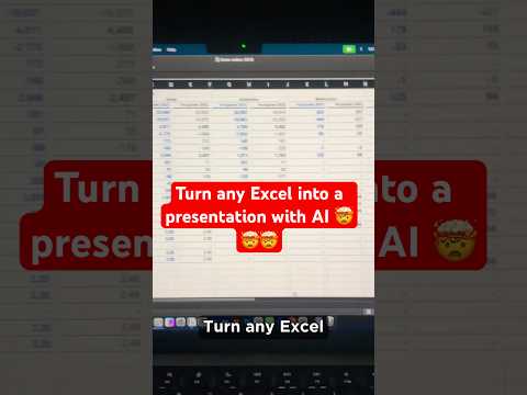 Convert Excel into PowerPoint with AI 🤯🤯🤯 #exceltips #powerpoint #consultant #excel #ai #aitools