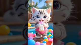 Cat Dance ❤️| Cute kitten #ai #cat #lovecats #cats#catvideos #funny #kittens #catlover 27042025C