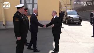 Russian President Vladimir Putin attends Navy Day event in St. Petersburg