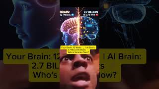 Your Brain Uses 12W… AI Needs 2.7 BILLION!#shorts