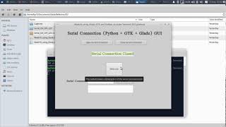 Fab Academy 2019 week 16 GTK+3, Glade, Python and PySerial Terminal GUI
