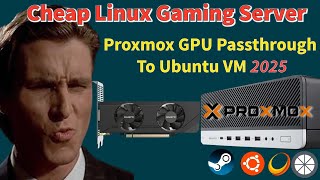 Proxmox GPU Passthrough Guide for Linux Gaming Sunshine Moonlight Xone 2025
