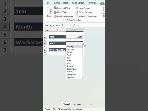 Excel Calendar in Minutes! @excelwithsatty #excelhacks #exceltips #exceltutorial #productivityhacks