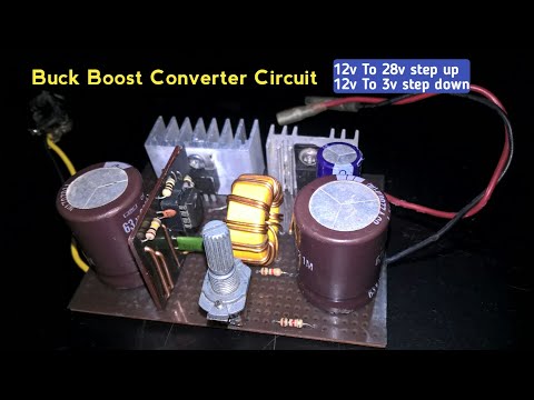 DC to DC Buck Boost Converter circuit with Feedback | UC3843 ic | DIY Buck Converter
