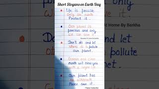 short Slogans on Earth Day #earthday #earth #slogan