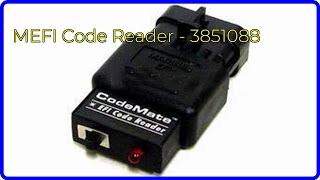REVIEW (2024): MEFI Code Reader - 3851088. ESSENTIAL details.